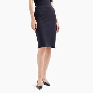 Emporio Armani Navy Pencil Skirt